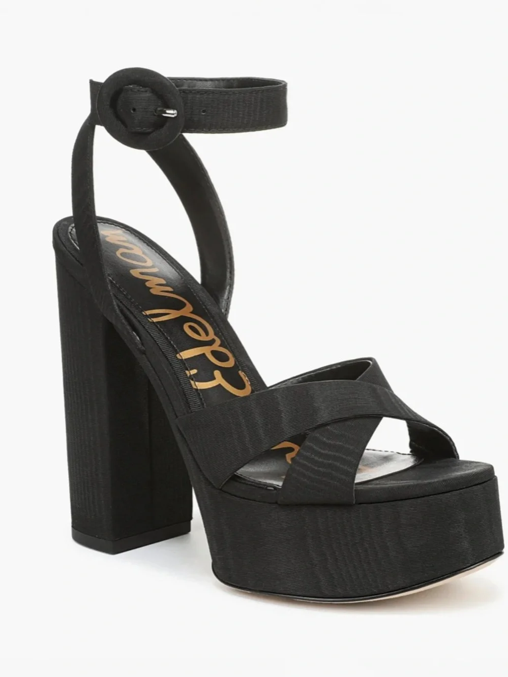 Sam Edelman Black Savannah Platform Sandal